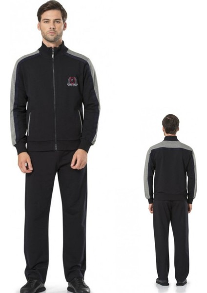 Erkek Dik Yaka Fermuarlı Alt Üst Cepli Eşofman Takımı fiyatları