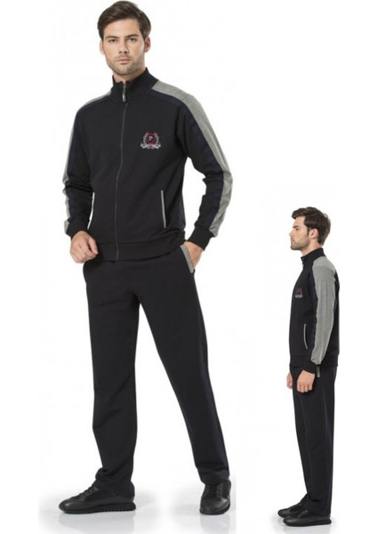 Erkek Dik Yaka Fermuarlı Alt Üst Cepli Eşofman Takımı fırsatları