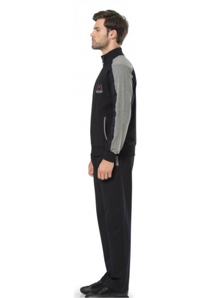 Erkek Dik Yaka Fermuarlı Alt Üst Cepli Eşofman Takımı indirimleri