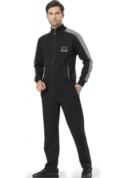 Erkek Dik Yaka Fermuarlı Alt Üst Cepli Eşofman Takımı