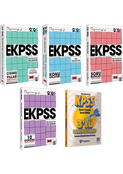 2026 E-Kpss Gygk Tüm Dersler Konu Anlatımı-Soru Bankası-10 Deneme-Detaylı Çözümlü Çıkmış Sorular