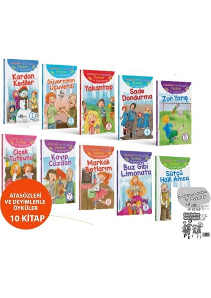 4.sınıf 10'lu Atasözleri ve Deyimlerle Öyküler Kitap Seti