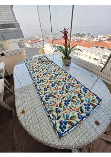 Zeytin Desenli 3 Boyutlu Runner fiyatları