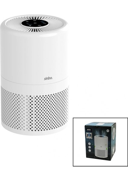 HAVA TEMİZLEME CİHAZI OTOMATİK FAN 3 KADEME FİLTRELEME LED AYDINLATMA SESSİZ UYKU MOD SAP-5507 (4887)