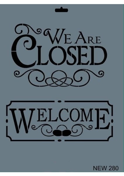 Rich New Seri N-280 Stencil 35X25 cm