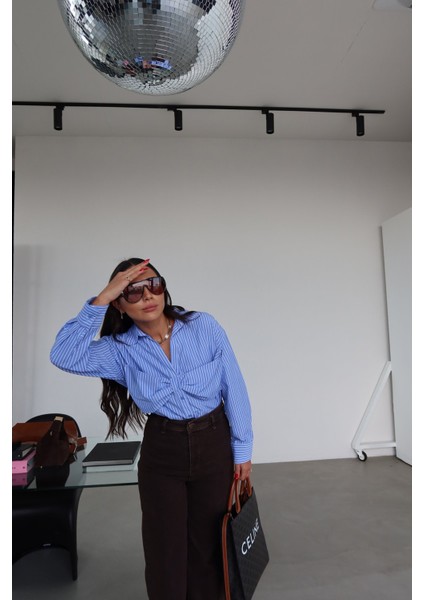 Çizgili Fiyonk Detaylı Gömlek fiyatları