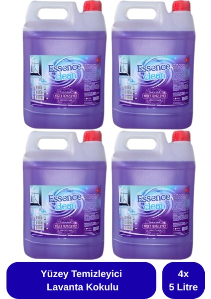 Yüzey Temizleyici Lavanta Kokulu 5 Litre x 4 Adet