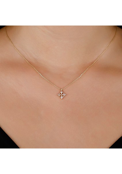 Taşlı Altın Kolye - 14K modelleri