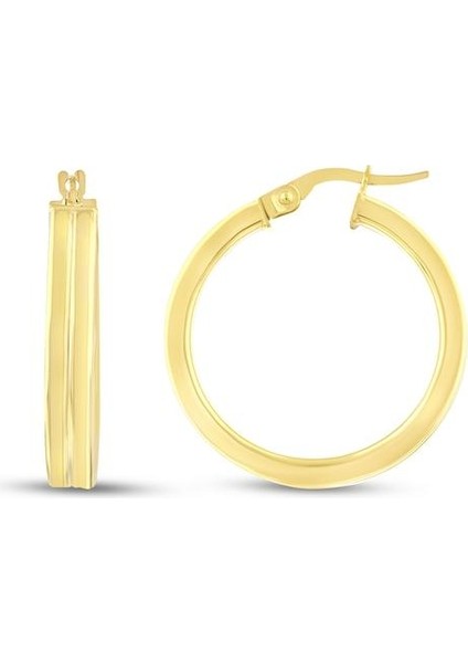 Altın Halka Küpe - 14K