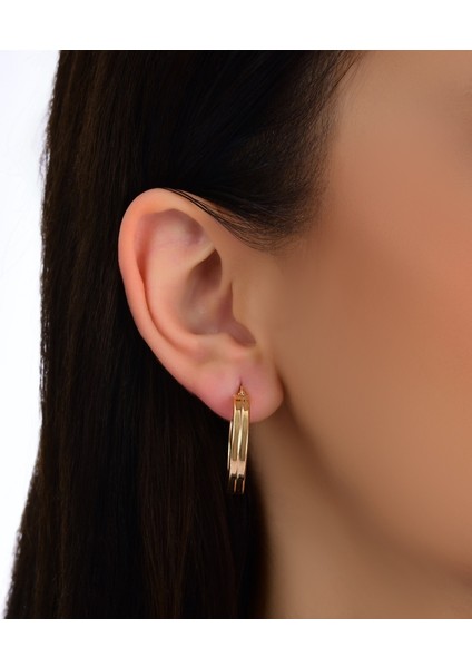 Altın Halka Küpe - 14K modelleri