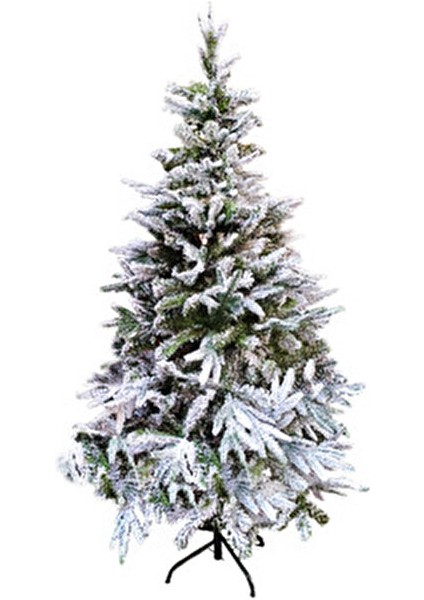 Yılbaşı Ağacı Kendinden Karlı 180 cm 589 Dal Karlı Yılbaşı Çam Ağacı