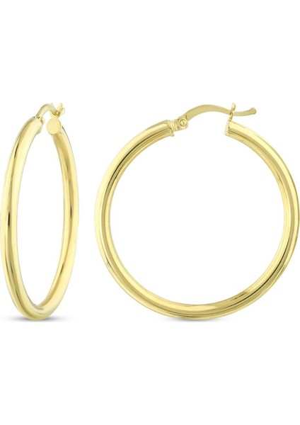 Altın Halka Küpe - 14K