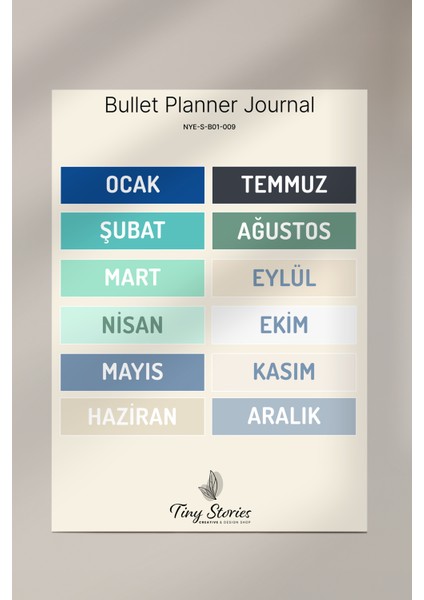 Bullet Journal Sticker Seti - 6 Sayfa / Ajanda, Scrapbook, Journal fırsatları