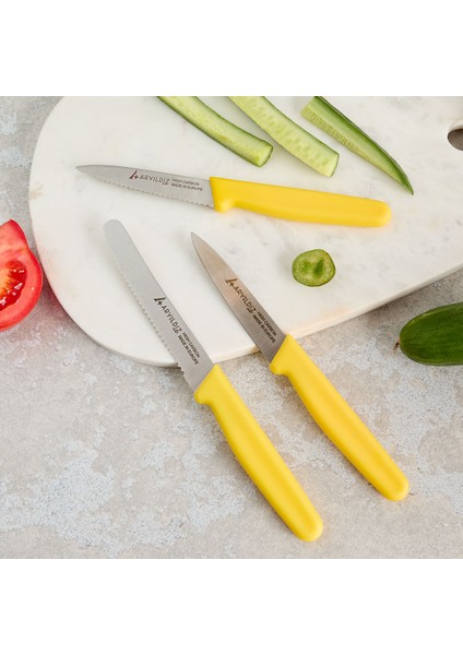Solo 3 Parça Bıçak Seti Sarı