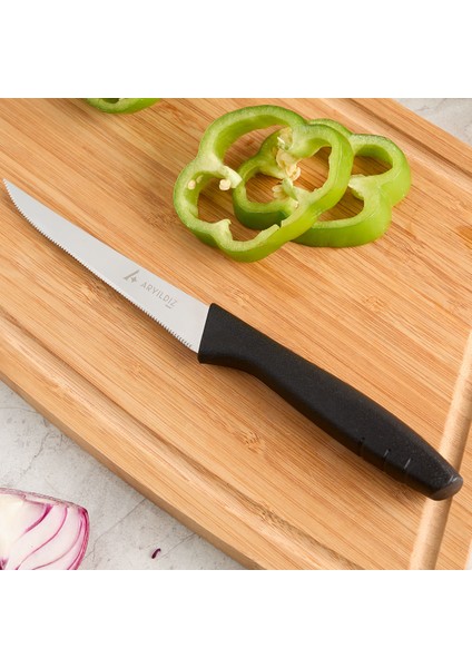Primo Lazer Sebze Bıçağı Siyah 11 cm