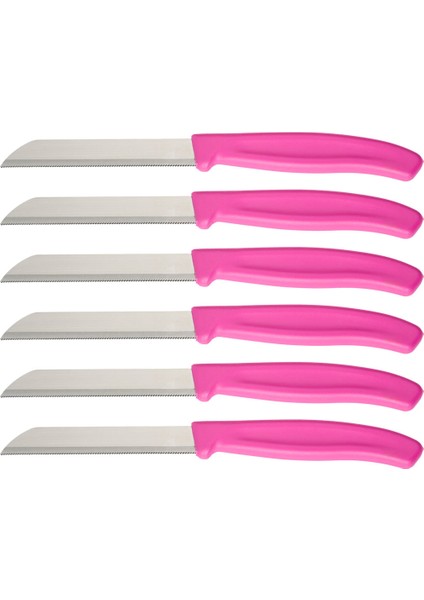 Mira 6 Parça Dişli Meyve Bıçak Seti Fuşya fırsatları