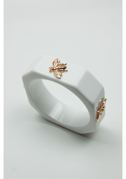 Arı Figürlü Akrilik Kemik Bileklik