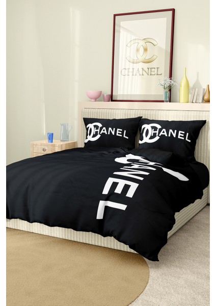 Nevresim Takımı Çift Kişilik Pamuklu Saten Kumaş 6 Parça 3D Dijital Baskı Duvet Cover Set Model No: fiyatları