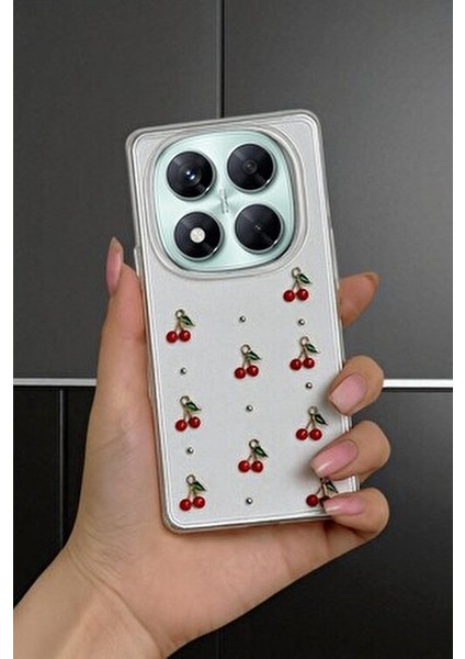 Xiaomi Note 14 Pro 4g Uyumlu – Epoksi Kiraz Desenli, Şeffaf, Darbe Dayanıklı Telefon Kılıfı indirimleri