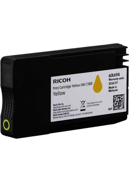 C180F 408520-60L69A Sarı Orijinal Kartuş