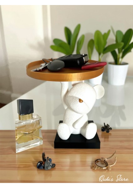 Tabak Tutan Sevimli Ayıcık Biblosu, 14 Cm, 1 Adet fiyatları