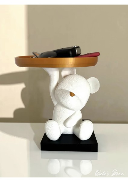 Tabak Tutan Sevimli Ayıcık Biblosu, 14 Cm, 1 Adet modelleri