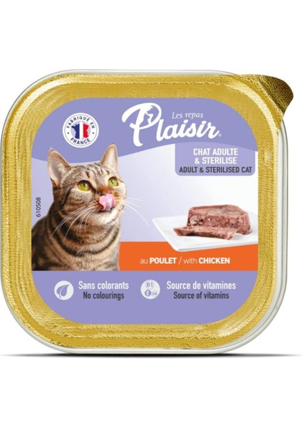 Tavuklu Pate Ezme Yetişkin Yaş Kedi Konservesi 100 gr