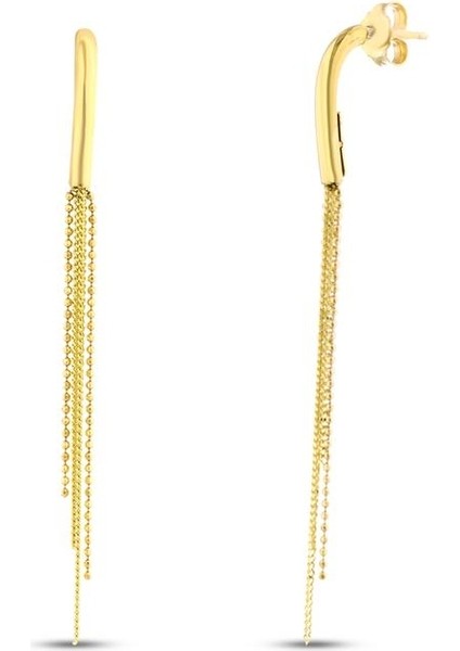 Tasarım Altın Küpe - 14K