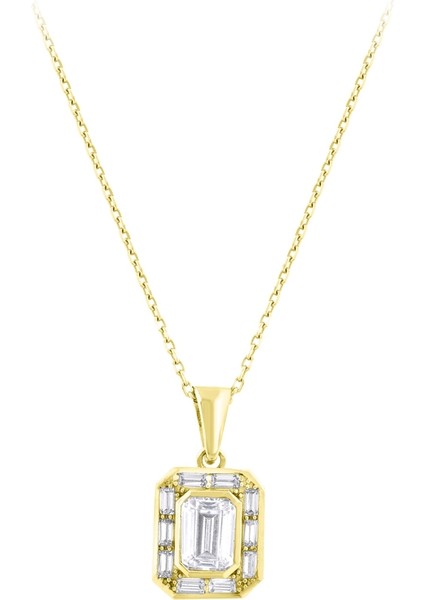 Baget Altın Kolye - 14K fiyatları