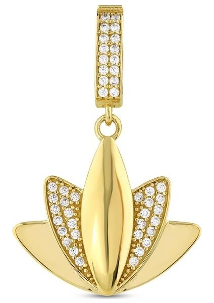 Altın Tasarım Kolye Ucu - 14K