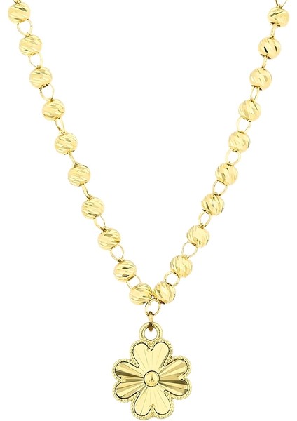 Altın Yonca Kolye - 14K fiyatları