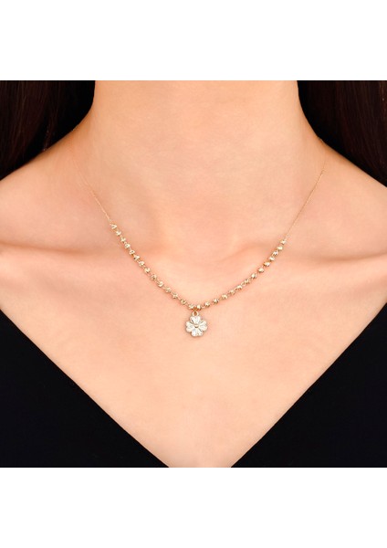 Altın Yonca Kolye - 14K modelleri