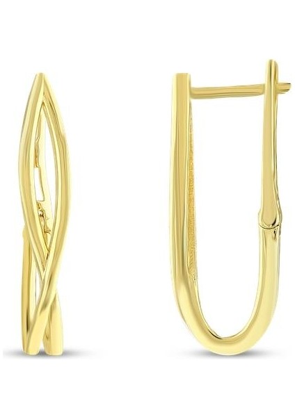 Tasarım Altın Küpe - 14K