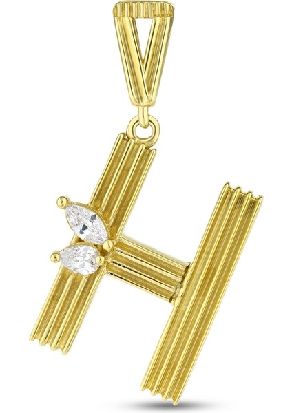 Altın H Harf Kolye Ucu - 14K fiyatları