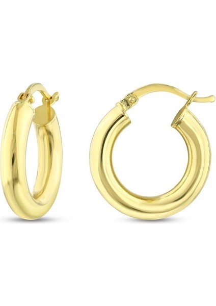 Altın Halka Küpe - 14K