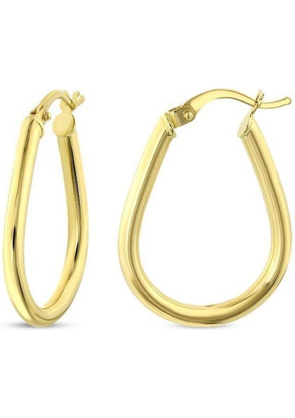 Altın Tasarım Küpe - 14K