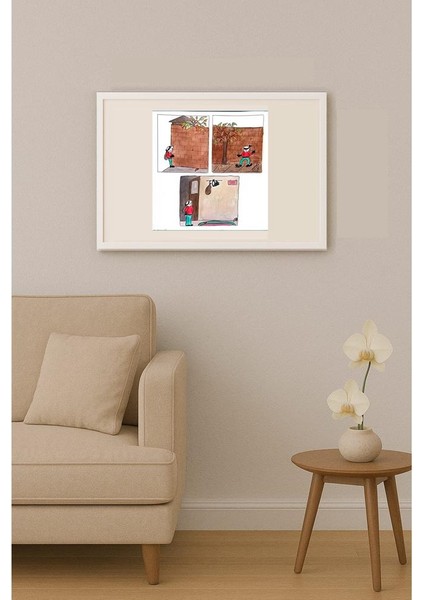 Sona Bahapory 28x28cm Orijinal Karikatür Tablo indirimleri