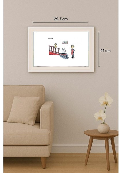 Resad Sultanovic 29X21CM Orijinal Karikatür Tablo indirimleri