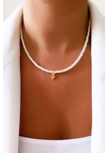 Inci Harf Kolye Ş Harfi