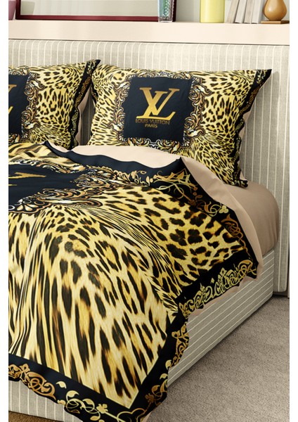 Nevresim Takımı Çift Kişilik Pamuklu Saten Kumaş 6 Parça 3D Dijital Baskı Duvet Cover Set Model No: modelleri