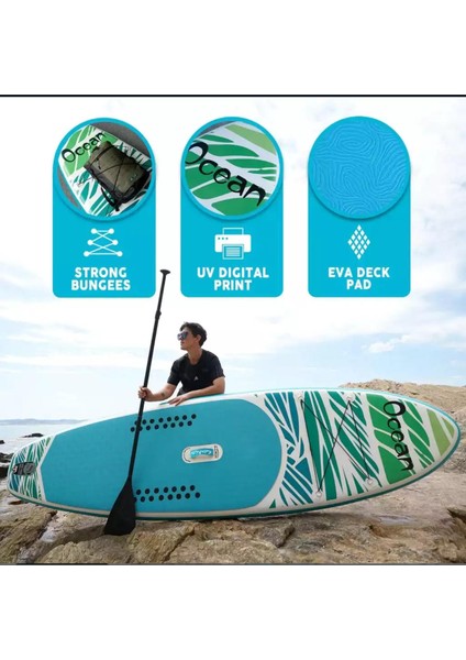Ocean Şişme Sup Board/stand Up Paddle Board 350X85X15 cm