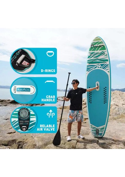 Ocean Şişme Sup Board/stand Up Paddle Board 350X85X15 cm
