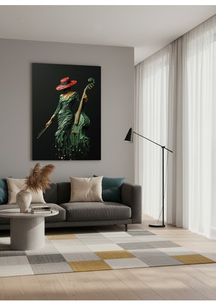 Melodinin Rengi - Modern Sanat Kanvas Tablosu