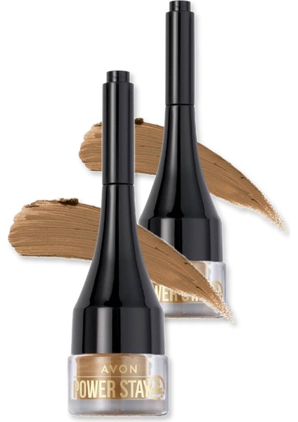 Power Stay Brow Pomade Kaş Için Jel Krem - Light Brown Ikili Set