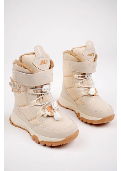 Dayanıklı Su Geçirmez Ortopedik Cırtlı,kız Çocuk Kar Botu Ayakkabı