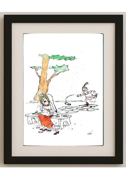 Georgijevski Miroslav 29X21CM Orijinal Karikatür Tablo