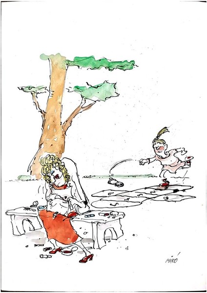 Georgijevski Miroslav 29X21CM Orijinal Karikatür Tablo modelleri