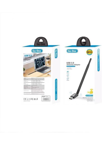 GD-WPS013 Wi-Fi USB Adaptörü Wi-Fi Sinyal Güçlendirici 900MBPS Siyah modelleri