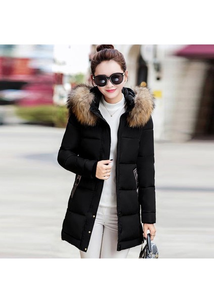 Kışlık Kürk Yaka Şişme Kadın Mont indirimleri