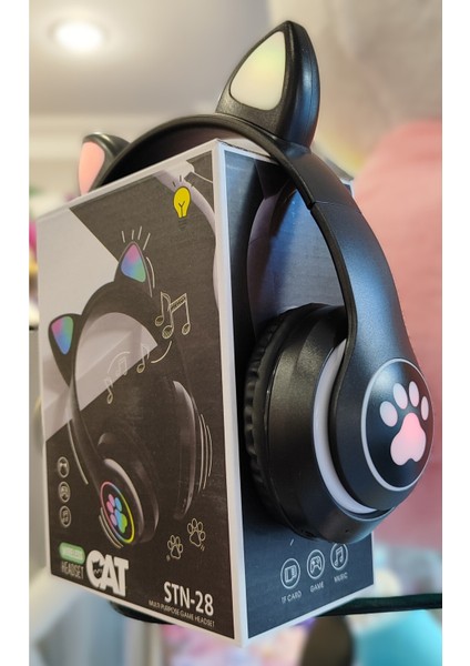 Kablosuz Kulaklık Işıklı Pati Model Siyah AD41005 fiyatları